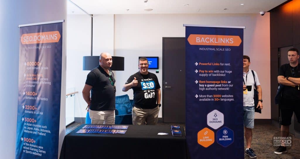 Our company booth at SEO Estonia