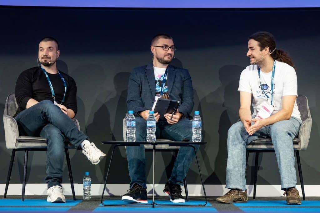 SERP Conf. 2023 AI discussion with Kalin and Koray