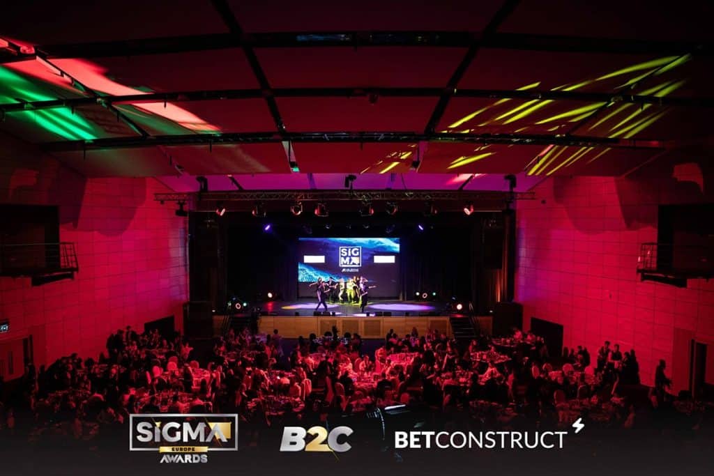 Sigma Europe 2023 Awards hall