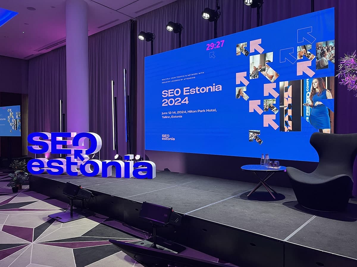 The main stage of SEO Estonia 2024