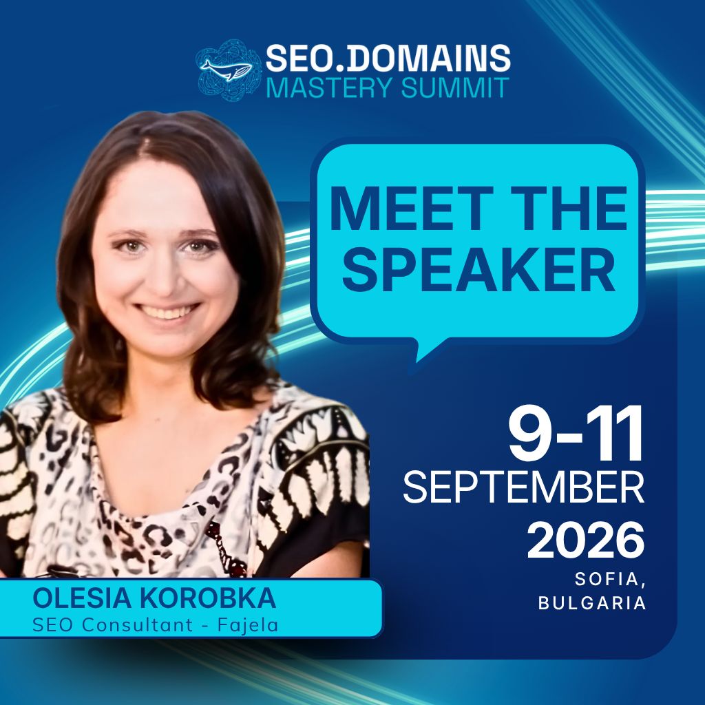 Image contains Meet the speaker card of Olesia Korobka